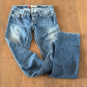 BKE Women's Faded Blue Skinny Jeans